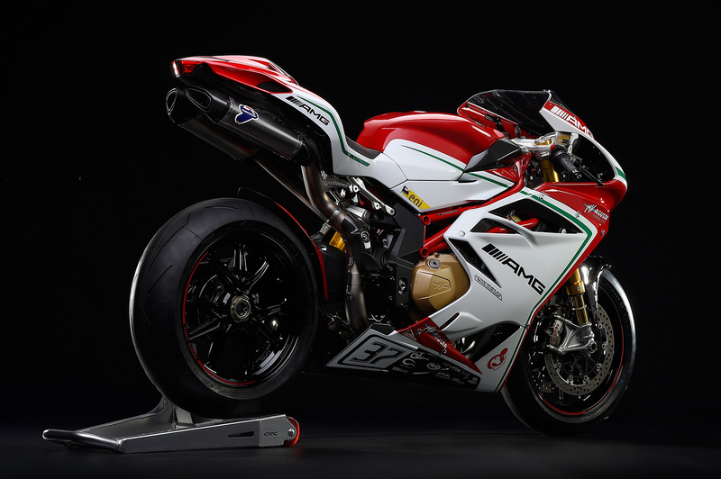 Illustration for article titled Limited-Edition MV Agusta F4 RC Superbike Lands With 212-HP, AMG Livery